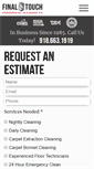 Mobile Screenshot of finaltouchcleaning.com